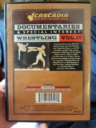 Wrestling Volume II (DVD) Cascadia Entertainment - Imagen 2 de 2