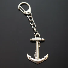Anchor Boat Ship Sea Ocean Sailor Maritime Key Chain Clip On Bag or Keychain