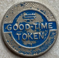 Good Time Token Fun For All Blue ? Control ? Arcade game Token T7660