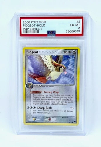 2006 Pokemon Pidgeot Holo Pop Series 2 #2 PSA 6