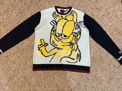 Heaven By Marc Jacobs Multi Color Crew Neck Garfield Sweater Heaven By Marc Jacobs Multi Color Crew Neck Garfield Sweater