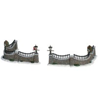 Lemax 63576 - Stone Wall, Set Of 6 - Weihnachtsdorf Winterdorf Neu