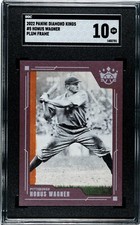 2022 Panini Diamond Kings #5 Honus Wagner PLUM FRAME SGC 10 GEM MINT