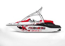 GRAPHIC REPLACEMENT KIT DECAL SPORTSTER SEA DOO SPEEDSTER 150 RED graffiti