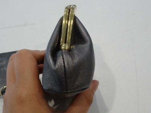 Dolce Gabbana Leather Coin Purse & Key Chain Grey Colour - Picture 6 of 11