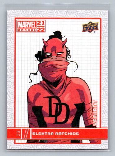 ELEKTRA NATCHIOS 2021-22 Upper Deck Marvel Annual Canvas Variant #23 - Picture 1 of 2