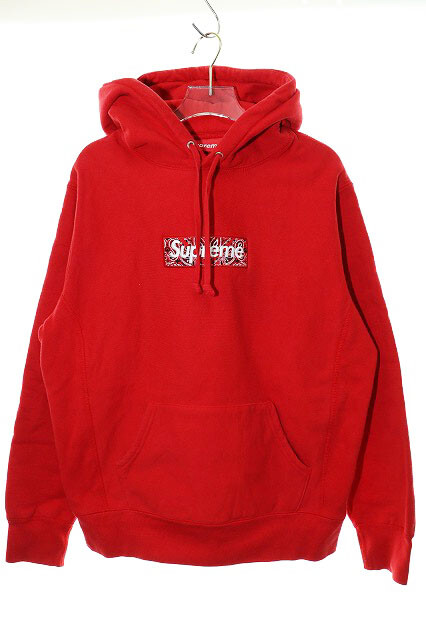 Supreme 19Aw Bandana Box Logo Hooded Sweatshirt Red S Hoodie Supreme 19Aw Bandana Box Logo Hooded Sweatshirt Red S Hoodie