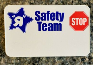 Toys "R" Us Safety Team Badge