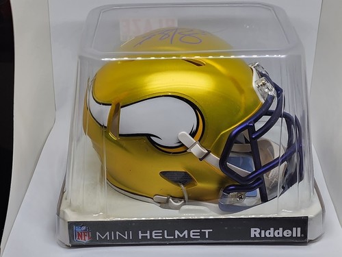 Anthony Barr handsignierter Minnesota Vikings alternativer BLAZE Minihelm Auto Coa - Bild 3 von 9