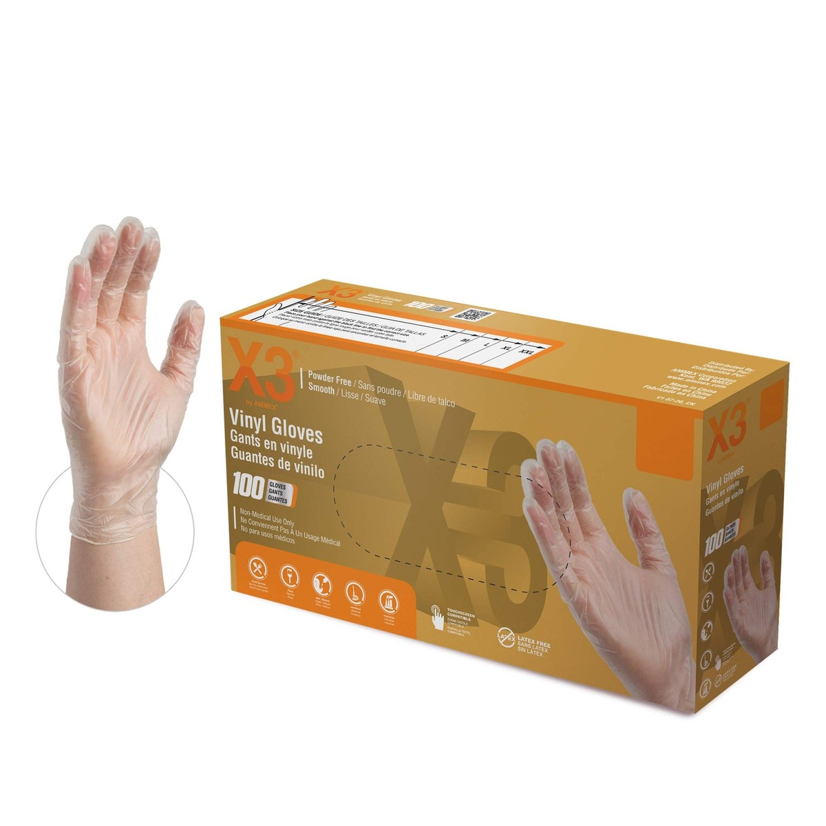 Amazon Ammex Nitrile Gloves Small Ammex Industrial Clear Vinyl