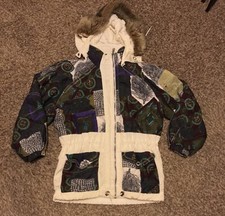 Vintage Head Sportswear Parka Fur Hoodie Full Zip Jacket Thermore Womens 40 12r