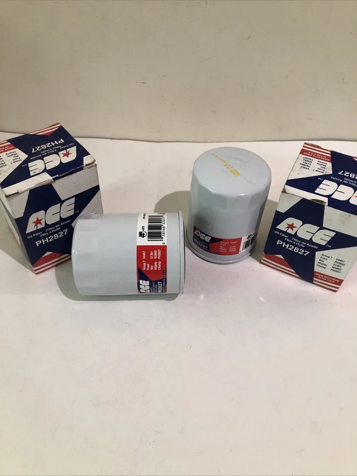 ACE PH2827 发动机机油过滤器适用于 200SX M30 Q45 J30 Squarback Thing Karmann 2-Pk — 第 3/4 张图片