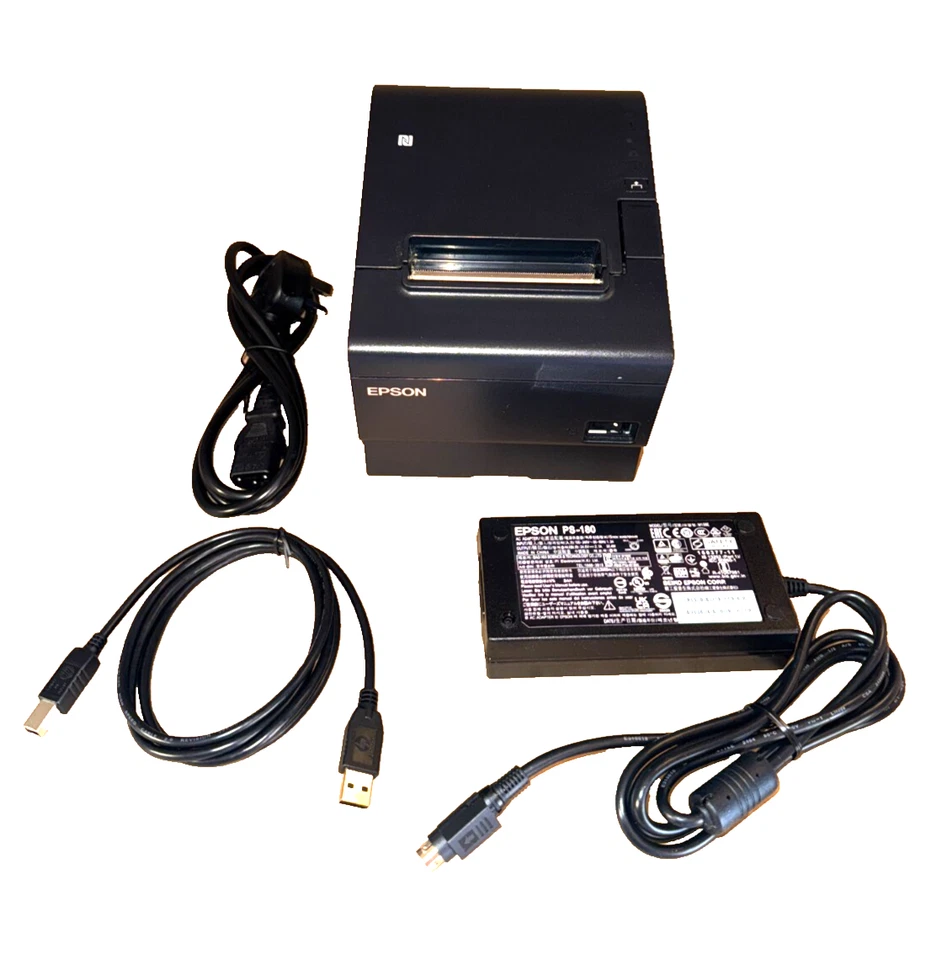 Epson TM-T88VII M371A Thermal Receipt Printer 80mm USB Ethernet Serial + PSU - Image 2 of 4