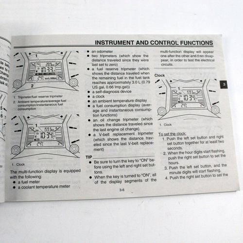 Genuine 2013 Yamaha TMAX / XP500 / XP500A / English Owners Manual 59C28199E2 - Picture 7 of 15
