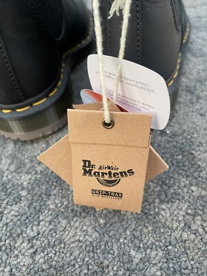 Dr. Martens F-2892-18 Leather Boots Women 7 US Black Slip On  display picture 1