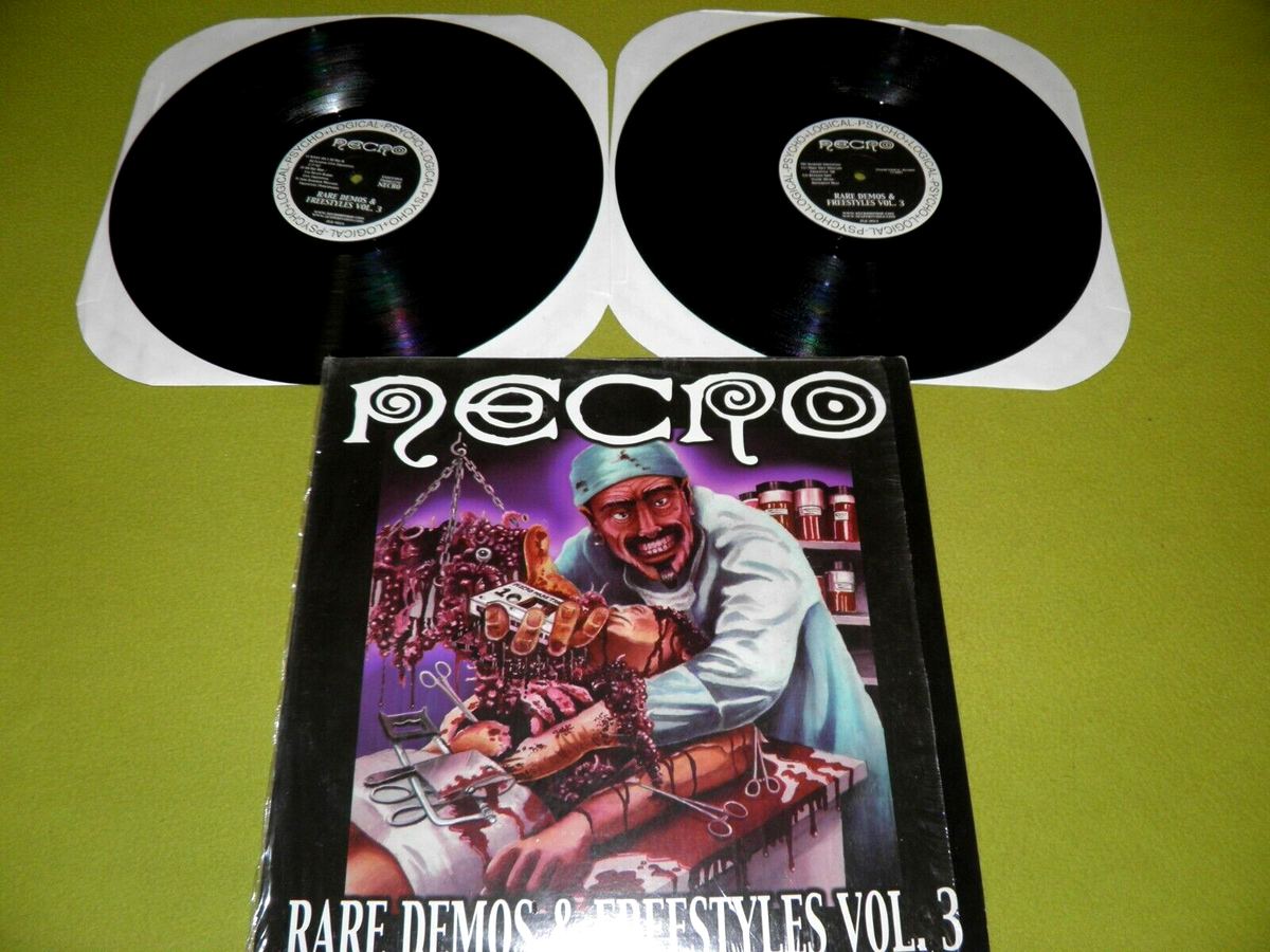 Necro - Rare Demos & Freestyles Vol. 3 - RARE 2003 USA 2xLP EX