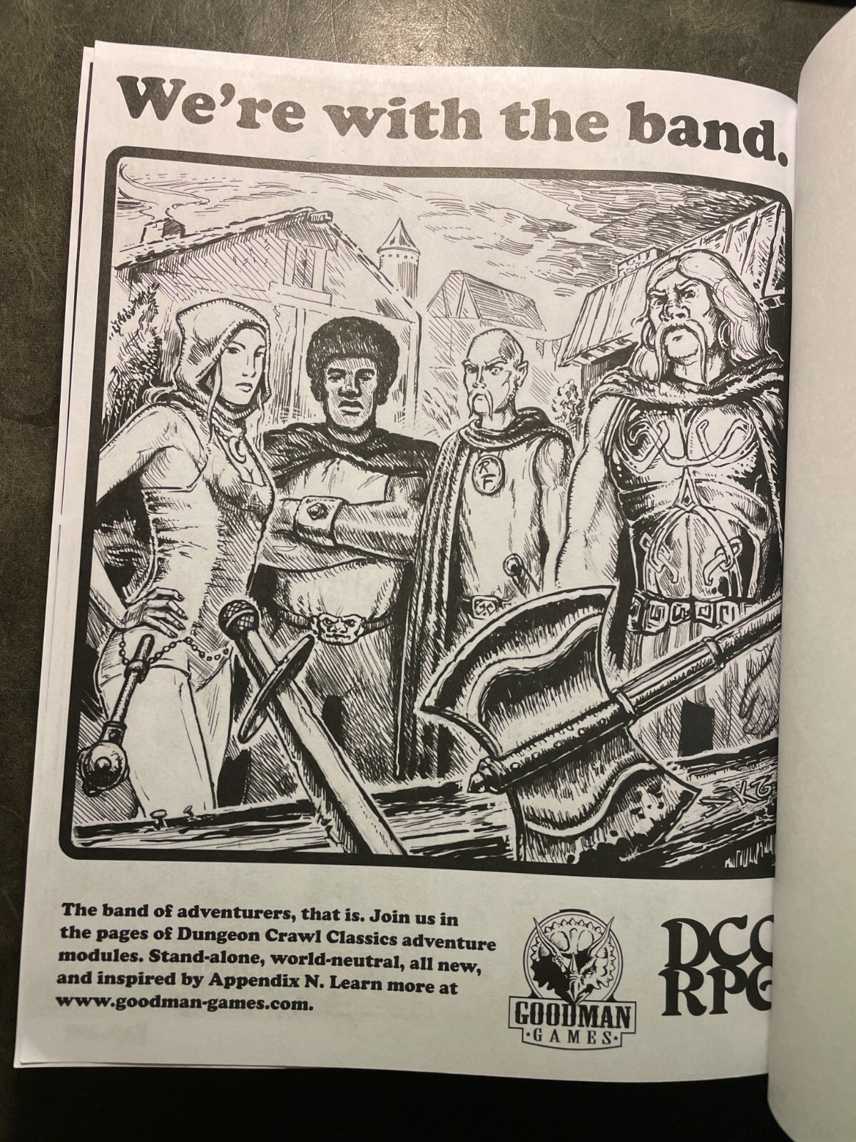 Glory & Gold Won By Sorcery & Sword Role Playing Game DCC RPG by Goodman Games