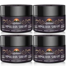 Ajoblanco Organic Himalayan Shilajit Resin 4 Pack 1 Fl Oz Trace Minerals Energy