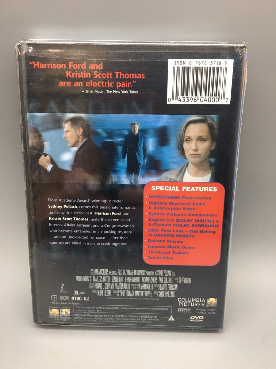 Random Hearts DVD mystery romance movie Harrison Ford