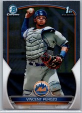 2023 Bowman #BCP-102 Vincent Perozo Chrome Prospects New York Mets