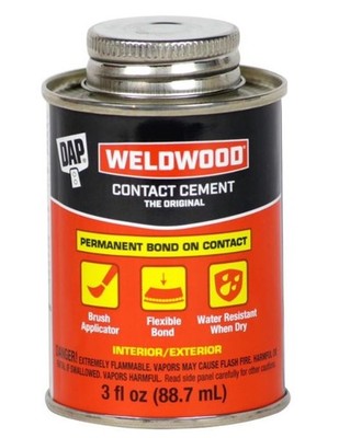DAP Weldwood 3 oz Tan Original Contact Cement Adhesive Can