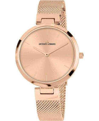 JACQUES LEMANS Women Analog Quartz Casual Watch Classic Dress Waterproof Fashion