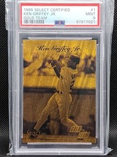 Ken Griffey Jr 1995 Select Certified GOLD TEAM #1 DUFEX PSA 9