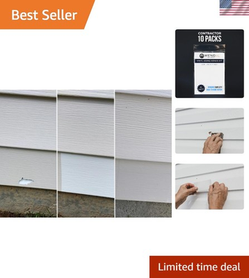 #ad Vinyl Siding Repair Kit Paintable Self Adhesive Patches for Cracks amp; Holes $50.99