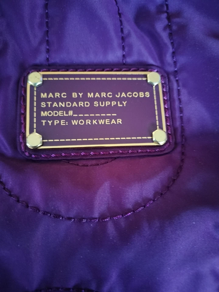 Bolso de Mano Marc Jacobs Acolchado Grande Púrpura Bolso de Hombro Diseñador de Lujo Foto 2 de 4