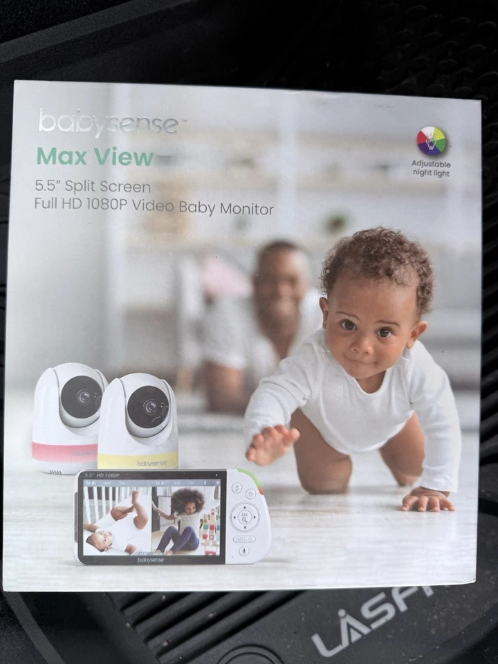 Nuevo monitor de bebé Babysense 5,5” 1080p Full HD pantalla dividida (BRM) Foto 2 de 2