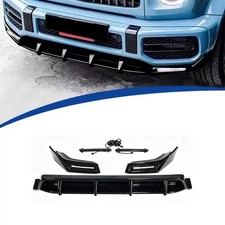 Gloss Black Front Lip Kit Set For G Class W464 Amg G63 2019