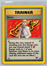 Blaine (17) G2 #017/132 Holo Rare Unlimited LP Pokemon