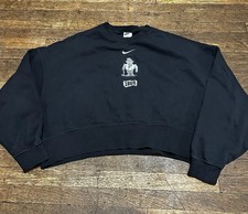 Nike Center Swoosh Women's Purdue Boilermakers 1869 Vault Fleece Cropped Pullove