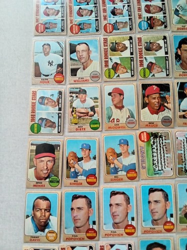 1968 Topps Baseball Card Set Builder Lots - 459 total Cards 322 Different - Picture 6 of 15