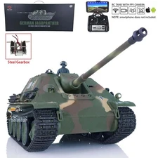 HengLong 3869 Greman Jagdpanther RC Tank Plastic 7.0 1/16 Model RTR IR BB Pellet