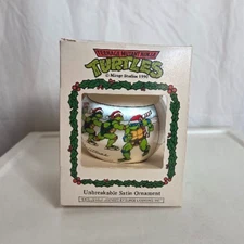 Vntg 1990 Mirage Studios Teenage Mutant Ninja Turtles TMNT Christmas Ornament