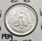 Photo of a 1939 Mexico 20 Centavos Silver from an eBay listing that sold on Jul 11, 2026