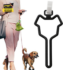 2Pcs Dog Poop Bag Holder, Premium Waste Bag Holder Carrier for Leash, Dog Poop