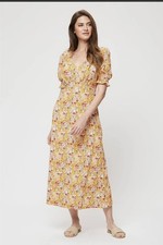 Dorothy Perkins tall messy floral wrap midi dress size 20 tall BNWT RRP £35 