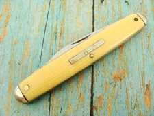 VINTAGE WH MORLEY & SONS GERMANY CLOVER FOLDING SENATORPOCKET KNIFE KNIVES TOOLS