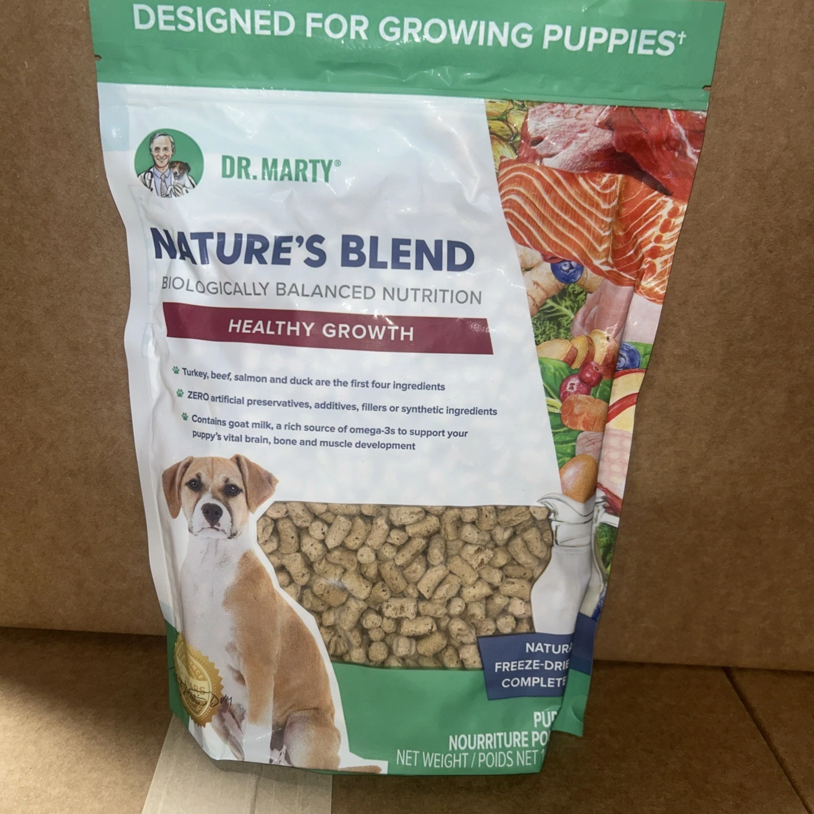 Dr. Marty Nature's Blend for Puppies Freeze-Dried Raw Dog Food 16 oz