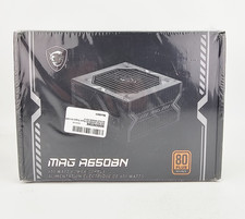 MSI MAG A650BN 650W ATX Power Supply 80 Plus Bronze 1 Fan Black Sealed