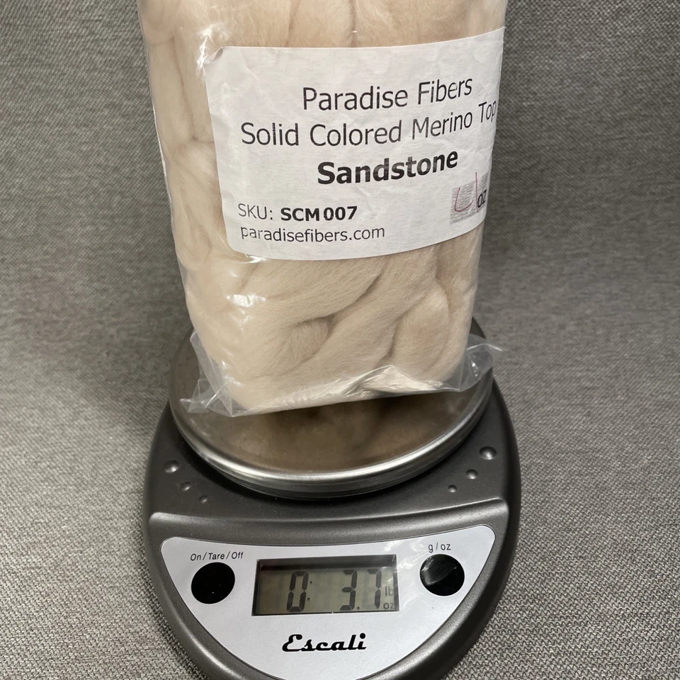 Neutrals MIX Wool Merino Top Roving Fiber Solids Spin/ Felting 5 x 3oz or 4oz Ea - Image 4 of 4