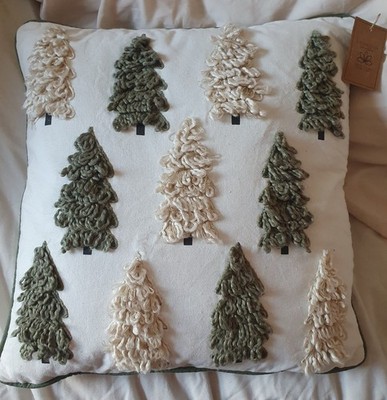  Kissen 45 x 45 cm, Bäume, Weihnachten, luxuriöser Wohndeko Stil