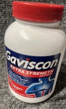 Gaviscon Extra Strength Heartburn Relief Tablet Cherry Flavor 100 Count Chewable