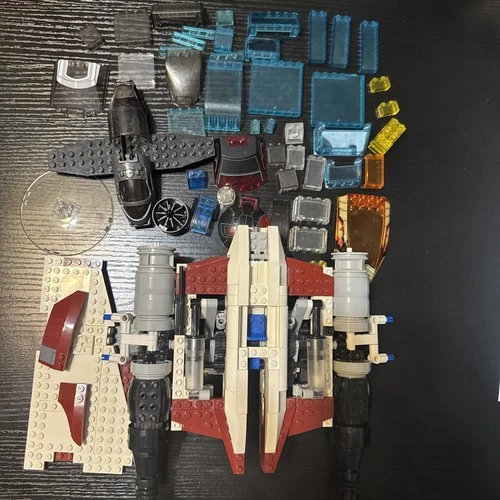 LEGO Huge LOT Translucent Parts Accessories Space Planes Star Wars V-19 Torrent
