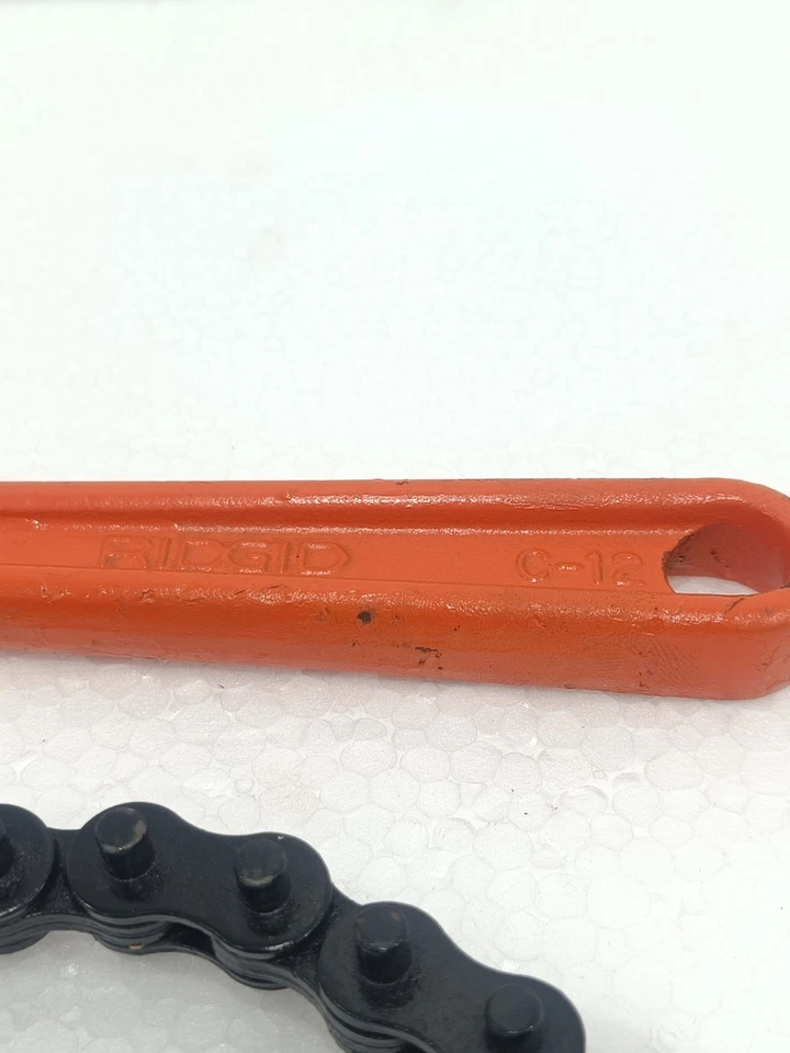 RIDGID C-12 CHAIN WRENCH USA MADE HEAVY DUTY PIPE CHAIN TOOL 31310 FAST SHIP - Image 3 of 4