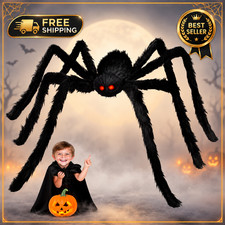 6.6FT Giant Spider Halloween Decorations Outdoor,Extra Large Outdoor Spiders