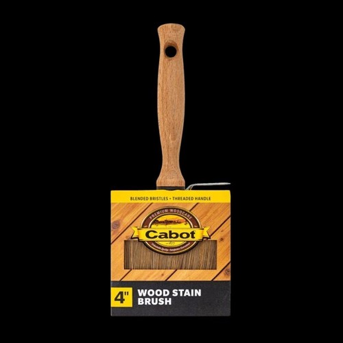 Cabot 4" Block Wood Stain Brush Blended Bristles Threaded Handle NEW eBay