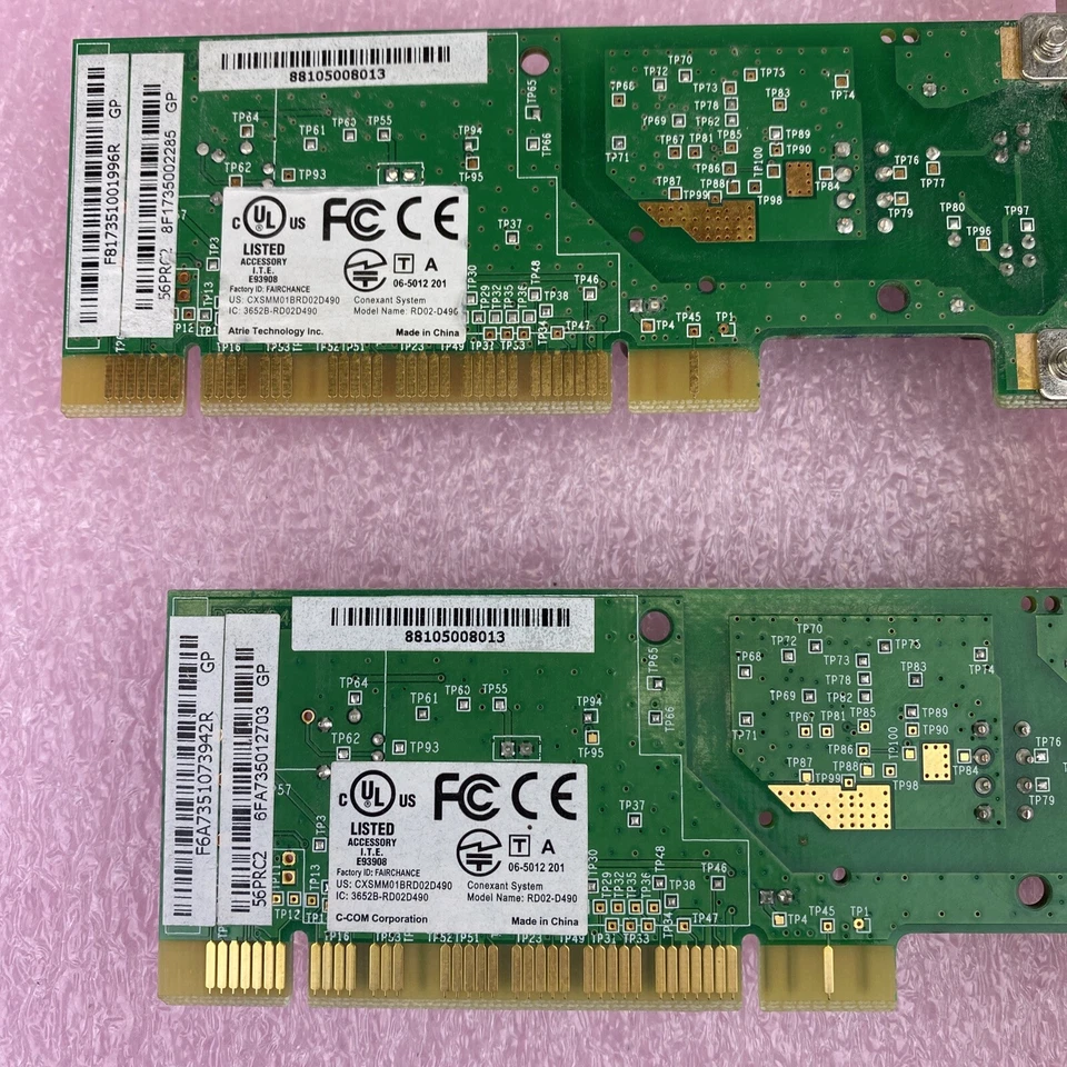 Лот из 2 Conexant RD02-D490 модем PCI карты 56PRC2 - Изображение 4 из 4